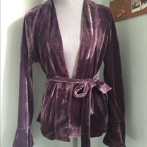 Forever 21 Velvet Cardigan Size M